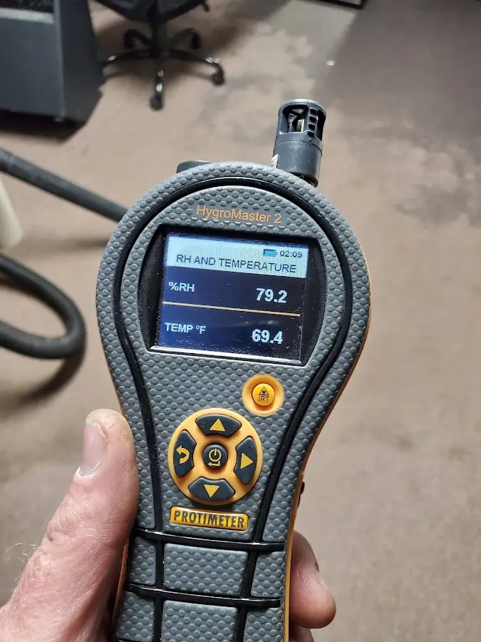 Moisture meter humidity assessment for Fire & Smoke Damage Restoration in Newcastle